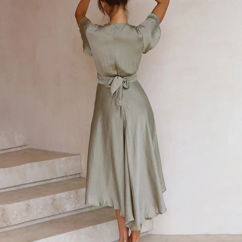 Ella | Rozenhouten jurk