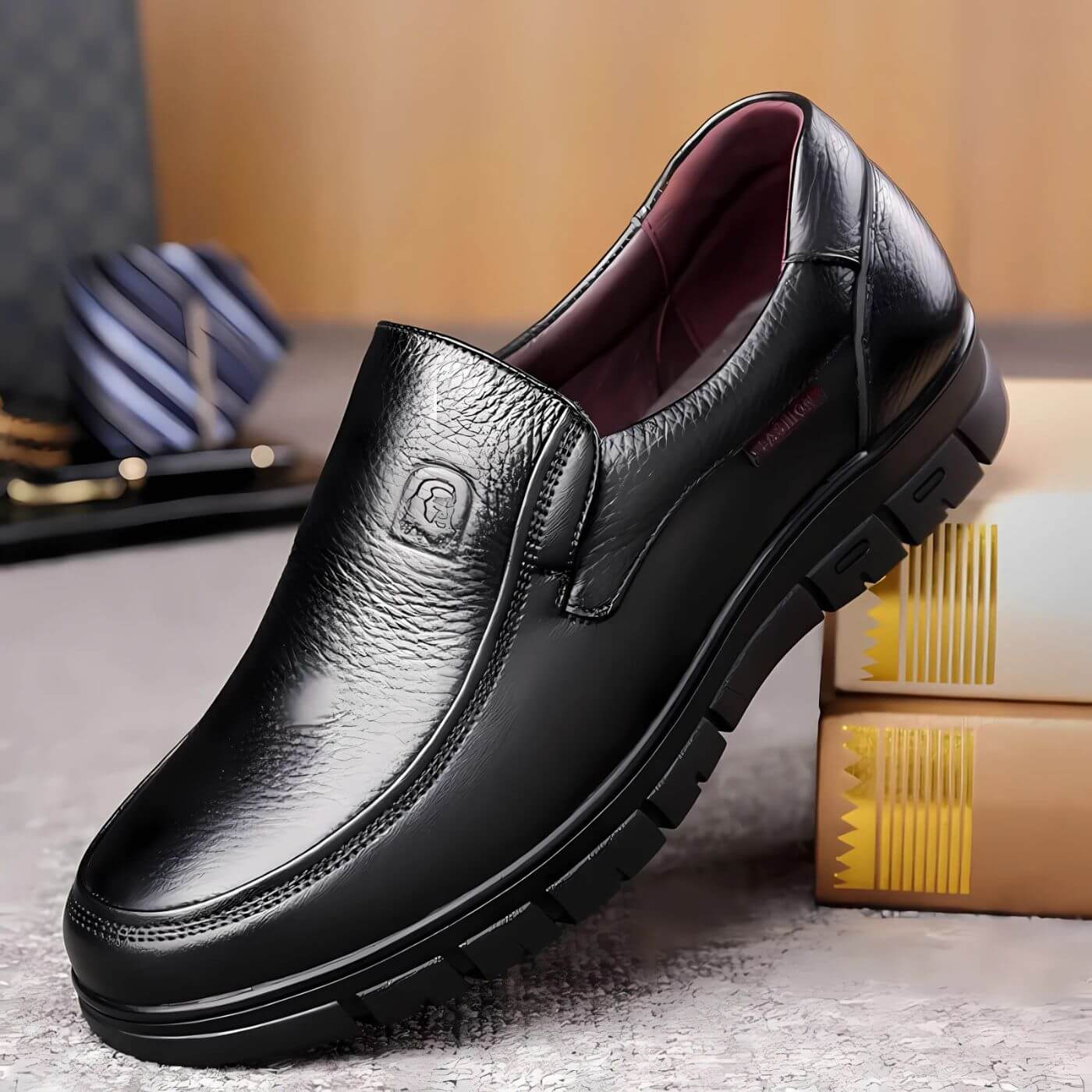Orthopro™ - orthopedische leren schoenen voor mannen