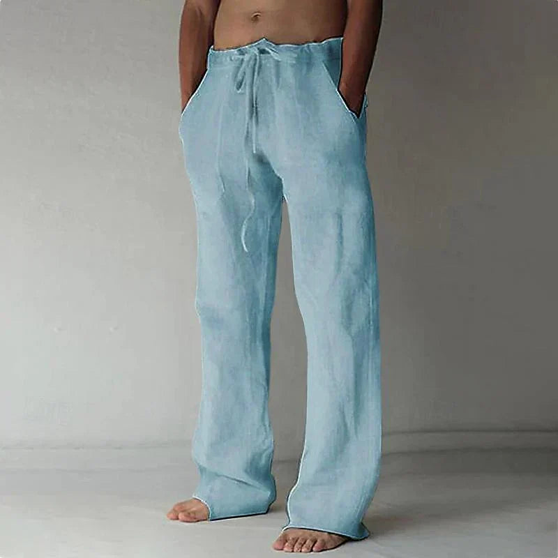 Arthur - heren baggy linnen broek