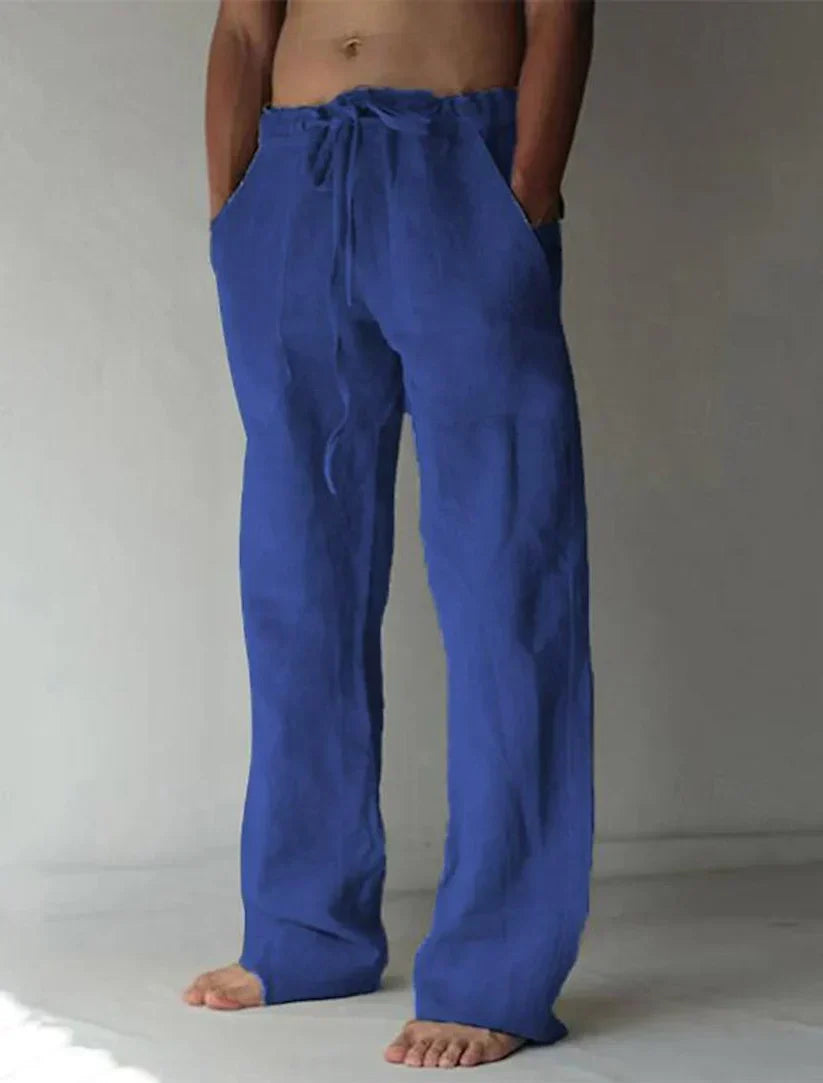Arthur - heren baggy linnen broek