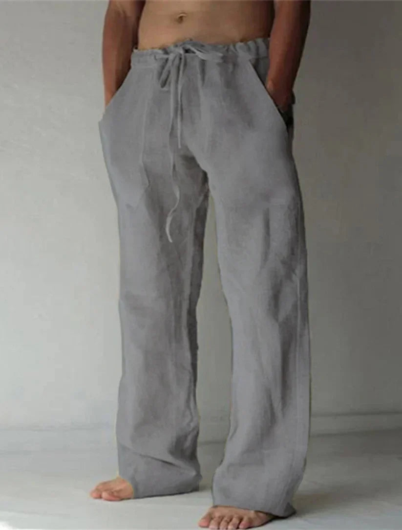 Arthur - heren baggy linnen broek