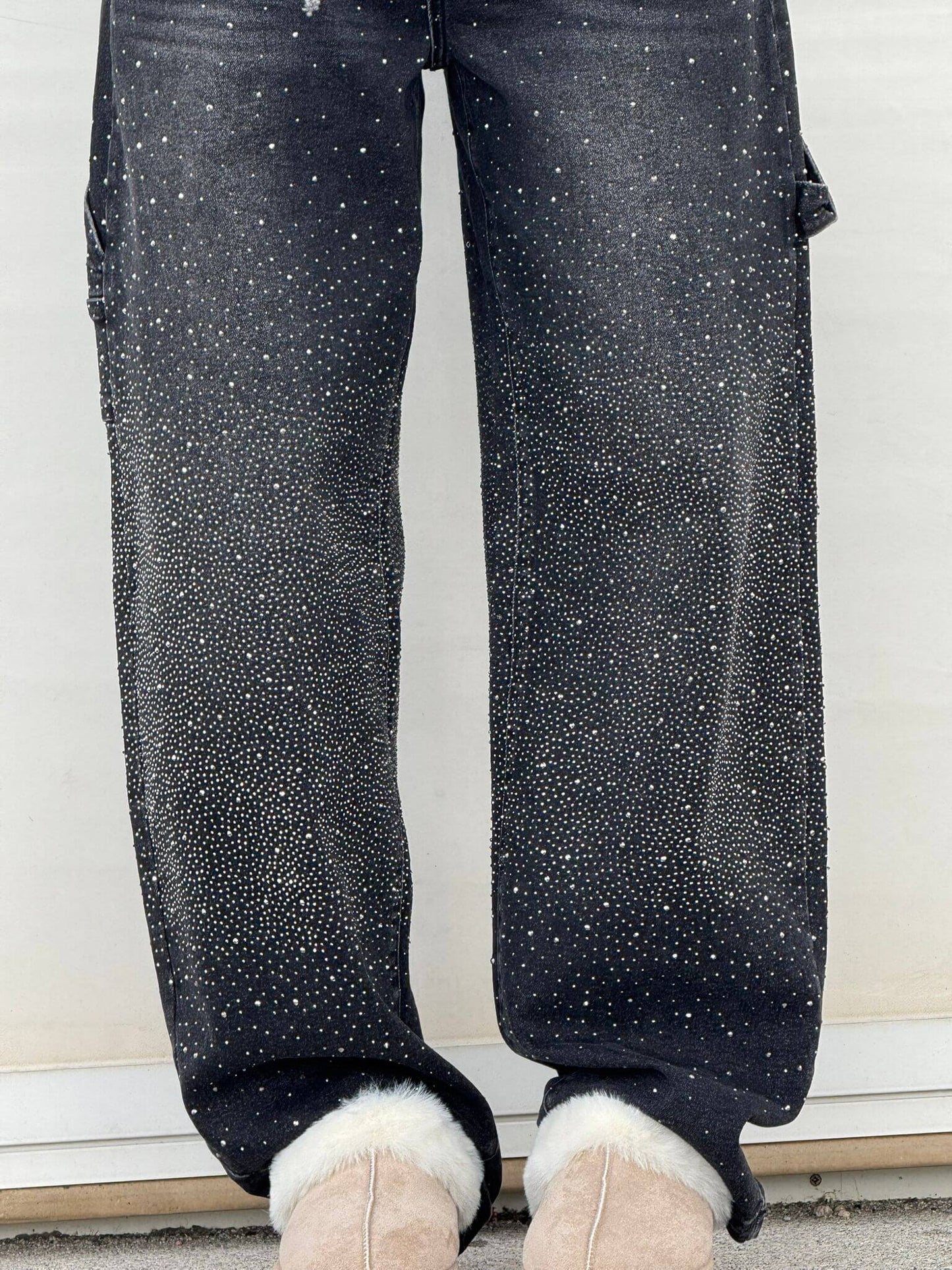 Belle™ Glinsterende damesjeans