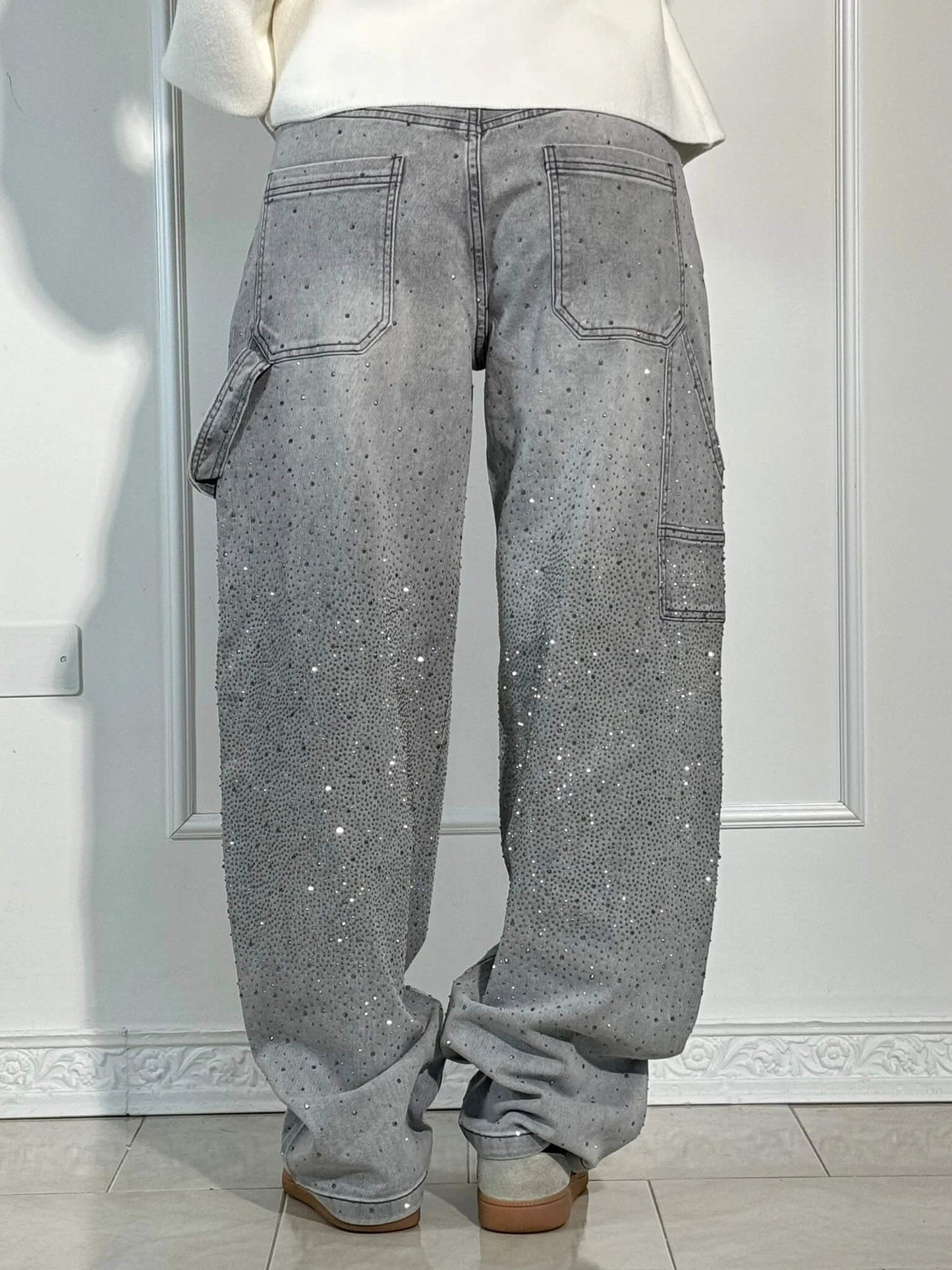 Belle™ Glinsterende damesjeans