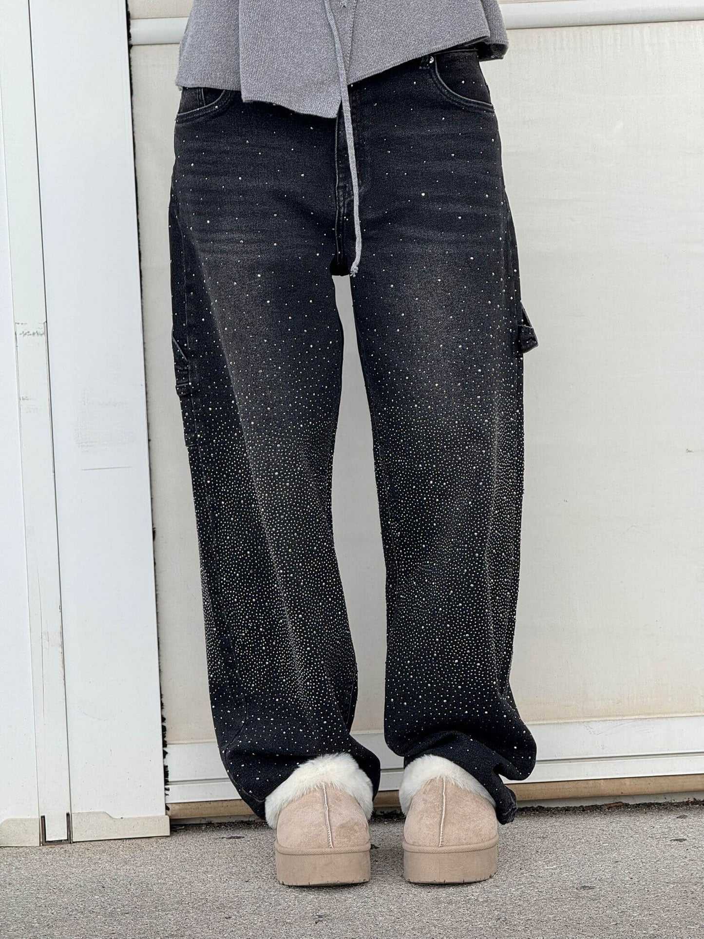 Belle™ Glinsterende damesjeans