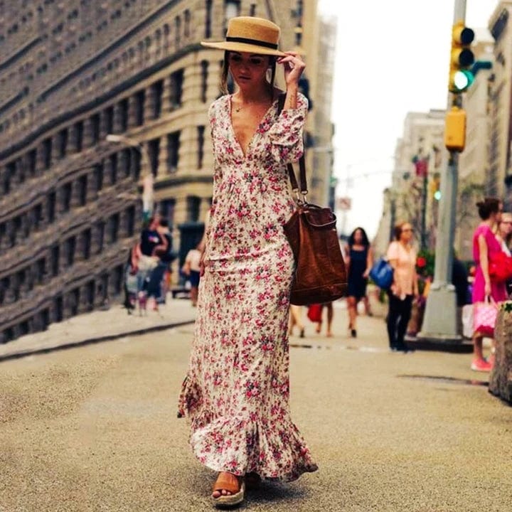 Ilse™ - Maxi Ibiza Style Bloemenjurk
