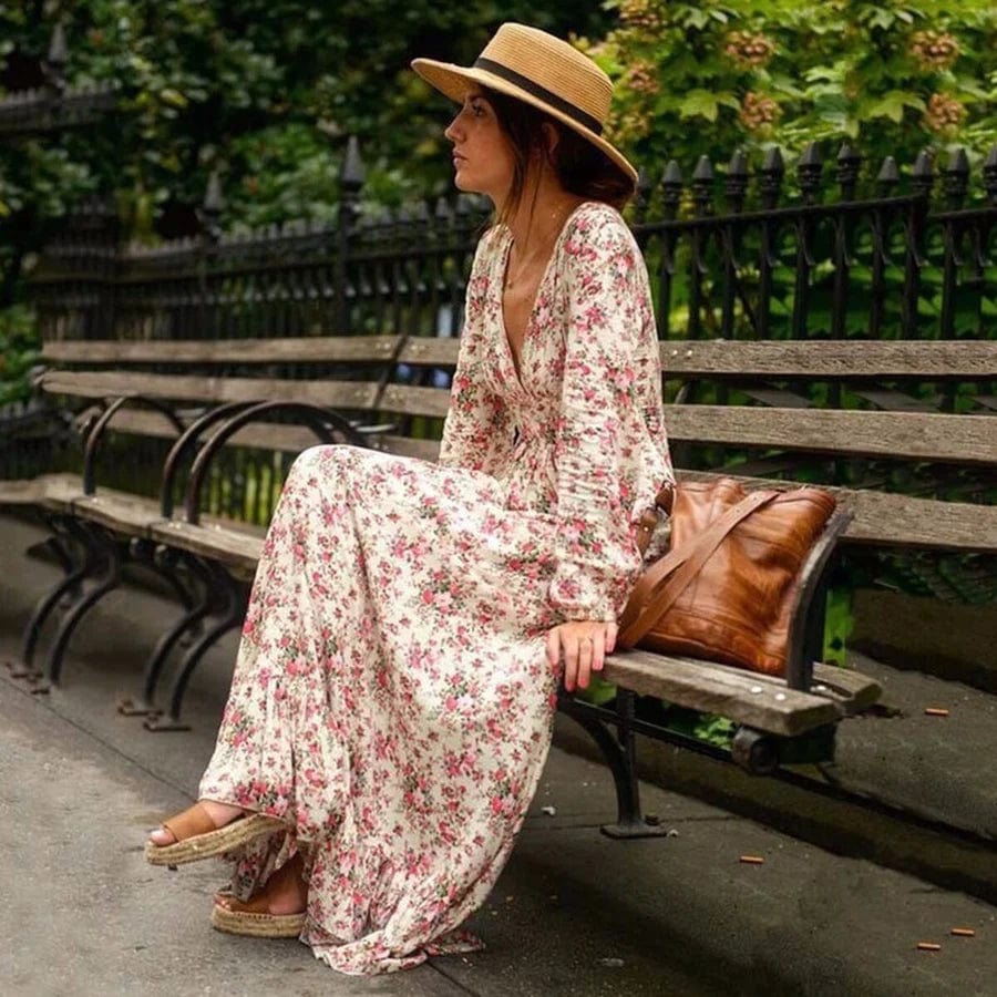 Ilse™ - Maxi Ibiza Style Bloemenjurk