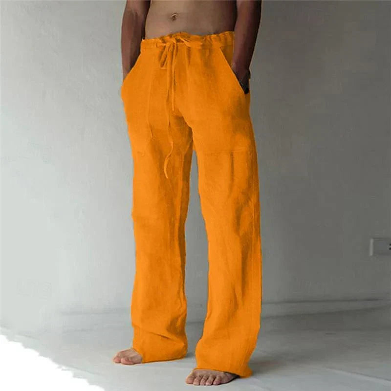 Arthur - heren baggy linnen broek