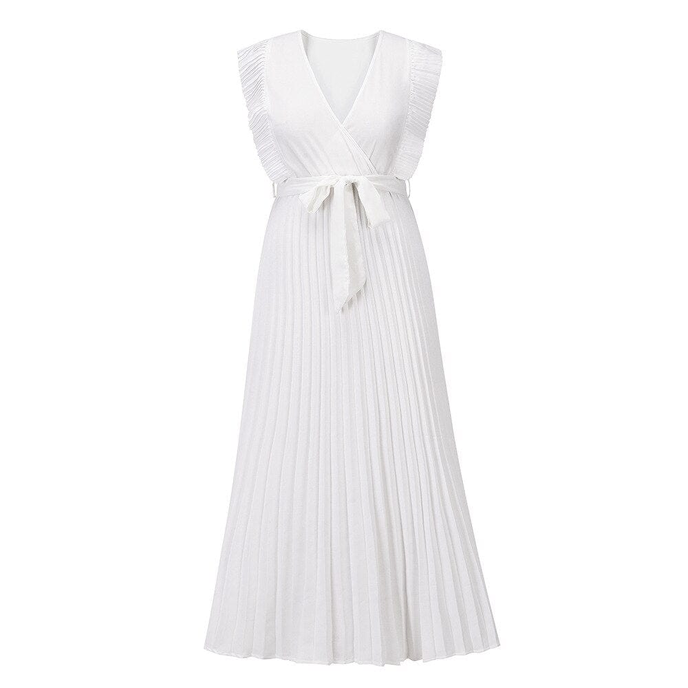 Maud™ - Jurk Met V-hals