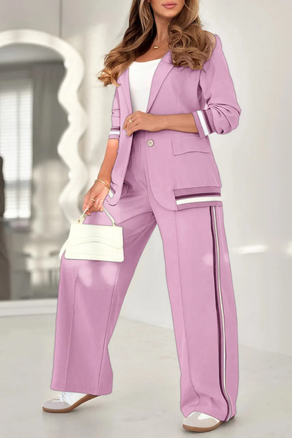 Mia™ – Blazer en wijde broekset