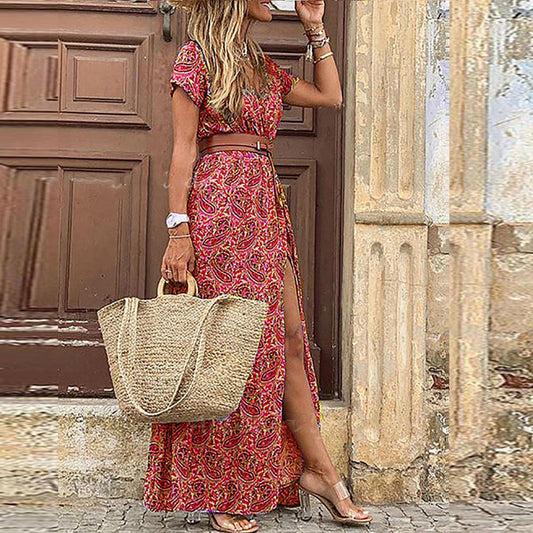 Vieve™ - Maxi Ibiza Jurk - Inclusief riem