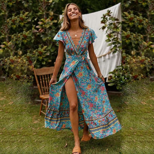 Veronica™ - Maxi Jurk Met Hoge Split