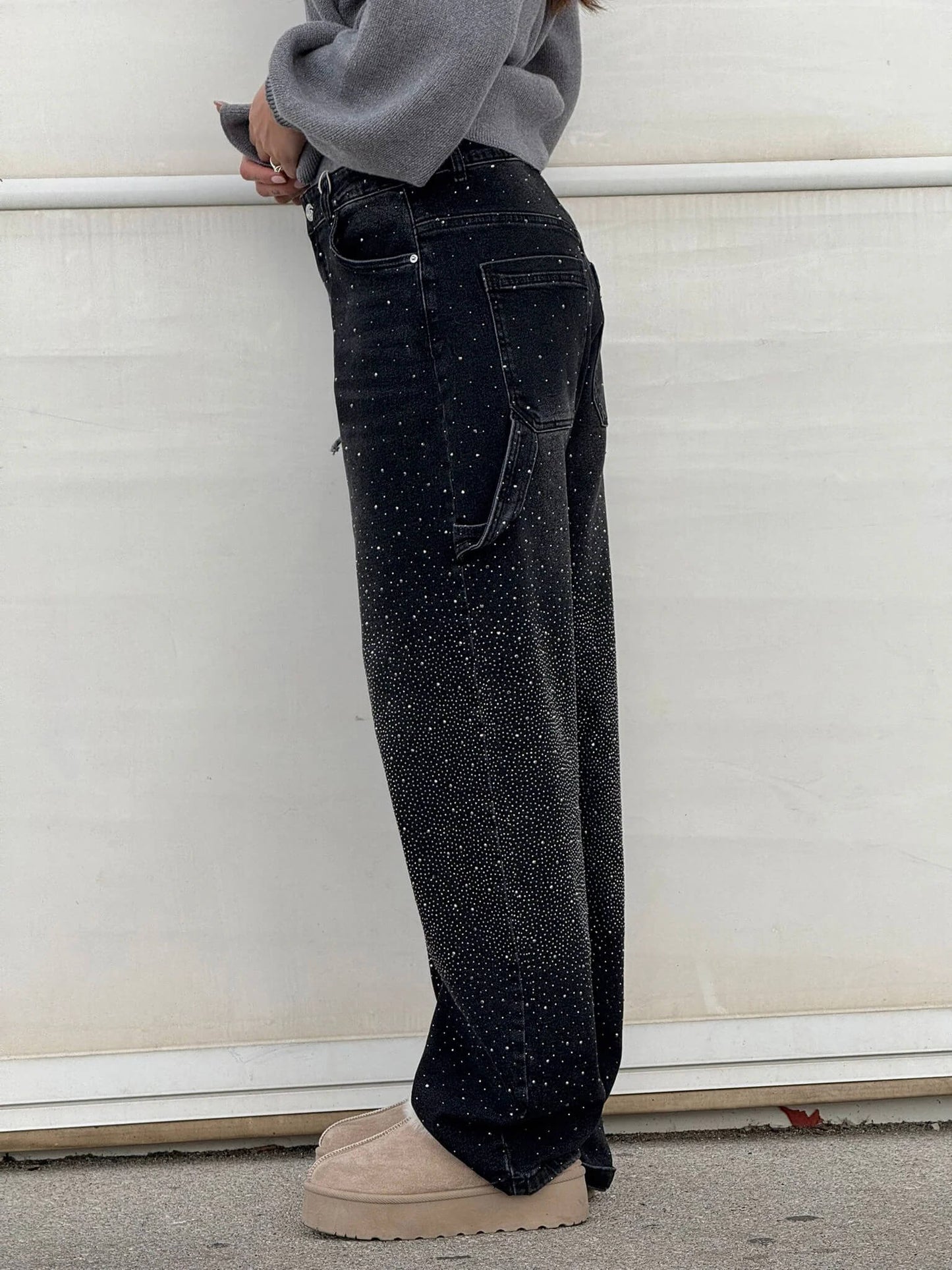 Belle™ Glinsterende damesjeans