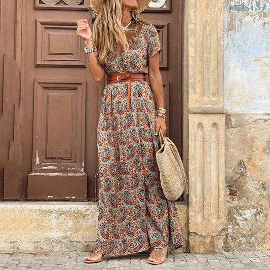 Sanne™ - Maxi Ibiza Jurk - Inclusief riem