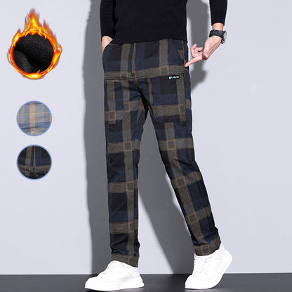 Heren Casual Geruite Broek met Zakken