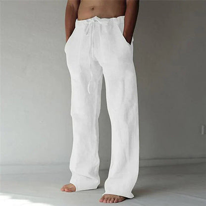 Arthur - heren baggy linnen broek
