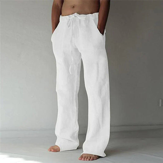 Arthur - heren baggy linnen broek